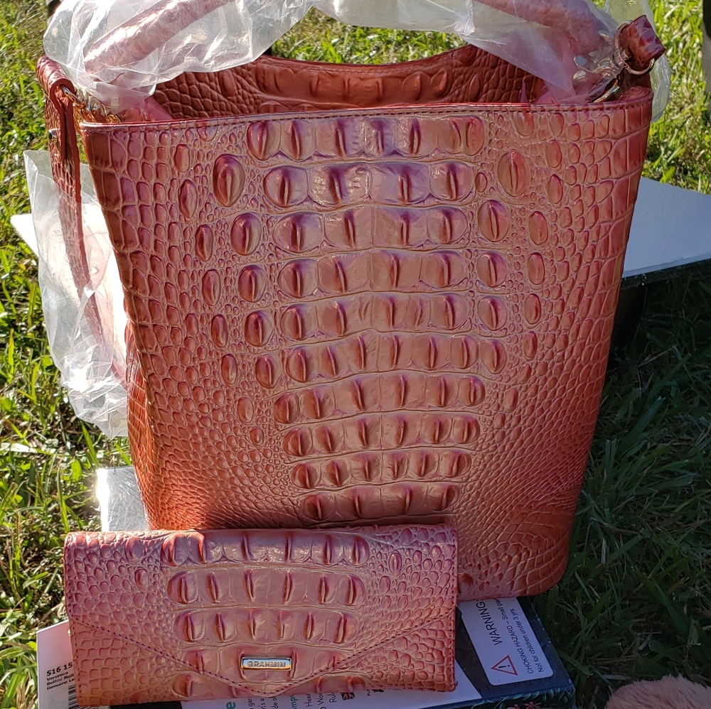 Brahmin Bucket Bag and Wallet